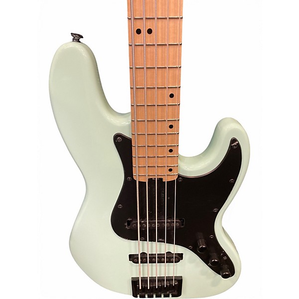 Used Schecter Guitar Research J5 Seafoam Green Electric Bass Guitar
