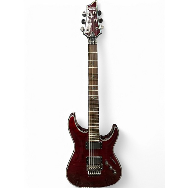 Used Schecter Guitar Research Hellraiser C1 Floyd Rose Black Cherry Solid Body Electric Guitar
