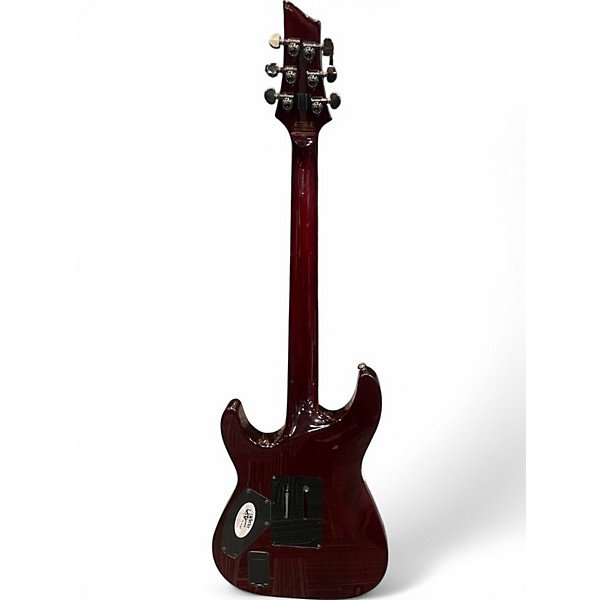 Used Schecter Guitar Research Hellraiser C1 Floyd Rose Black Cherry Solid Body Electric Guitar