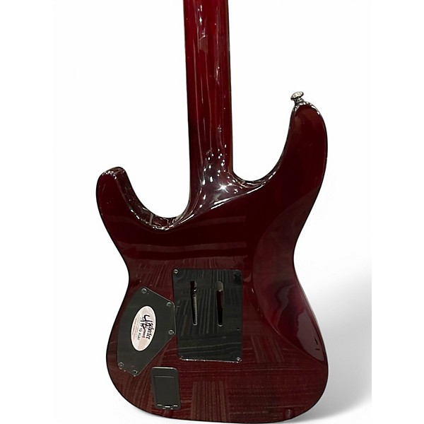 Used Schecter Guitar Research Hellraiser C1 Floyd Rose Black Cherry Solid Body Electric Guitar