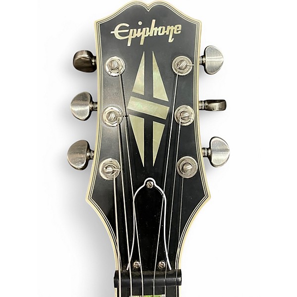 Used Epiphone LES PAUL PROPHECY 2 TONE BLACK/GREEN Solid Body Electric Guitar
