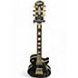 Used 2021 Epiphone Les Paul Custom Black Solid Body Electric Guitar thumbnail