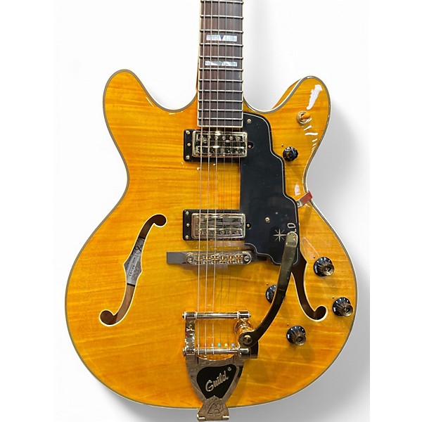 Used Guild STARFIRE VI Black and Yellow Hollow Body Electric Guitar