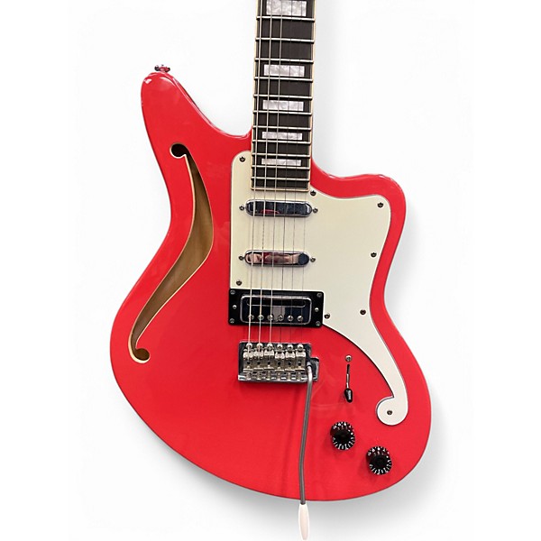Used D'Angelico Premier Series Bedford SH Fiesta Red Hollow Body Electric Guitar