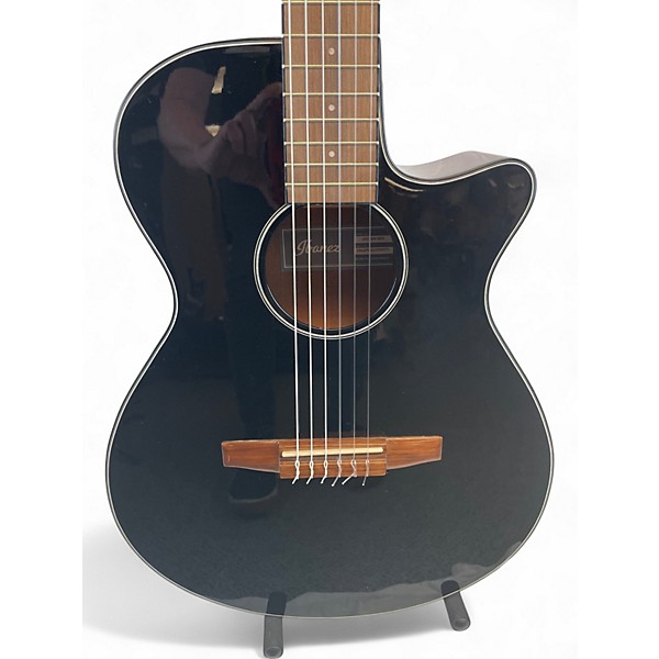 Used Ibanez AEG50N-BKH Black Classical Acoustic Electric Guitar