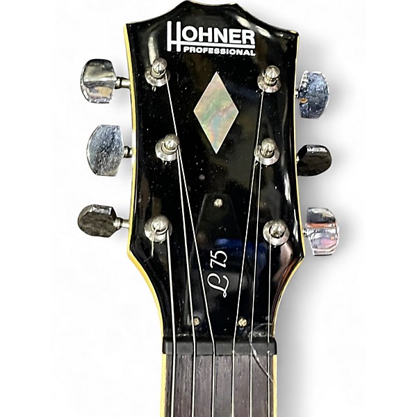 Used Hohner L75 Black Solid Body Electric Guitar
