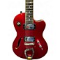 Used Hagstrom D2F Crimson Red Burst Hollow Body Electric Guitar