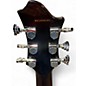 Used Hagstrom D2F Crimson Red Burst Hollow Body Electric Guitar