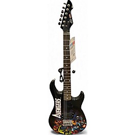 Used Peavey ROCKMASTER MARVEL AVENGERS Black Solid Body Electric Guitar
