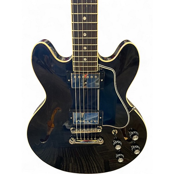 Used Gibson ES339 Trans Black Hollow Body Electric Guitar