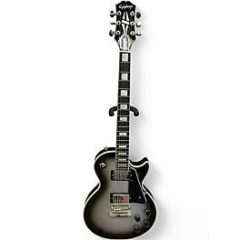 Used Epiphone Les Paul Custom Silver Burst Solid Body Electric Guitar