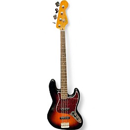 Used Squier Classic Vibe 1960S Jazz Bass 3 Tone Sunburst Electric Bass Guitar