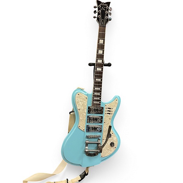 Used Schecter Guitar Research ULTRA III VINTAGE BLUE Solid Body Electric Guitar