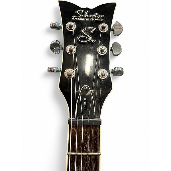 Used Schecter Guitar Research ULTRA III VINTAGE BLUE Solid Body Electric Guitar