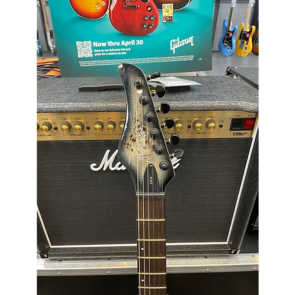 Used Schecter Guitar Research CR-6 Trans Gray Solid Body Electric Guitar