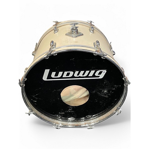 Used Ludwig 5 Piece Rocker Cream Drum Kit
