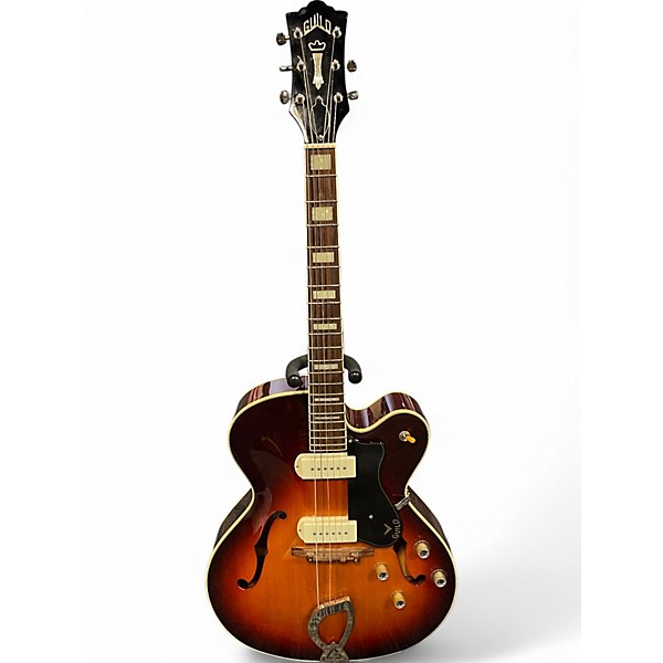 Used Guild X175 Sunburst Hollow Body Electric Guitar