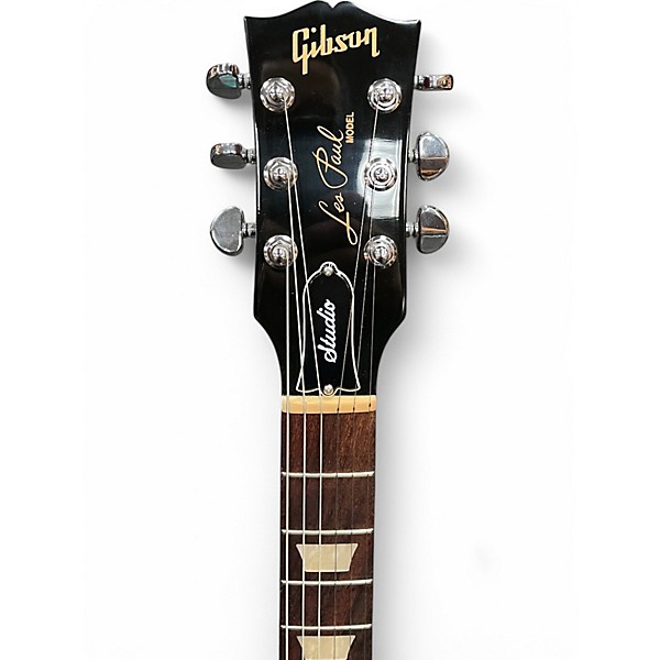 Used Gibson Les Paul Studio Trans Red Solid Body Electric Guitar