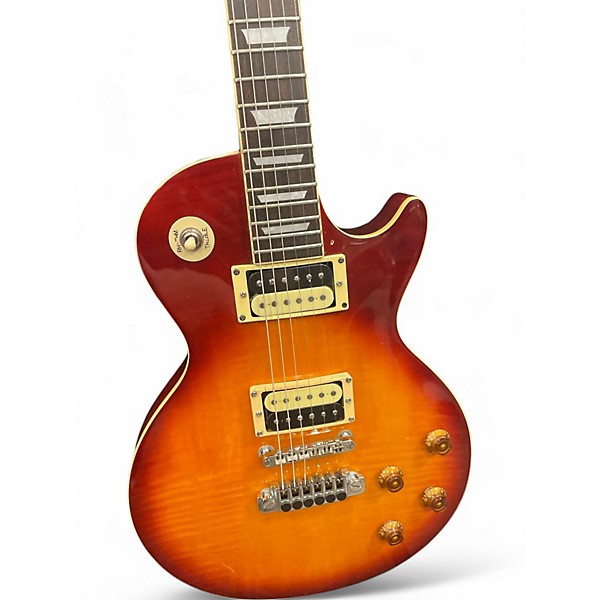 Used 1980s Epiphone Les Paul Standard Sunburst Solid Body Electric Guitar