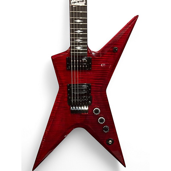 Used Dean dimebag stealth Trans Red Solid Body Electric Guitar