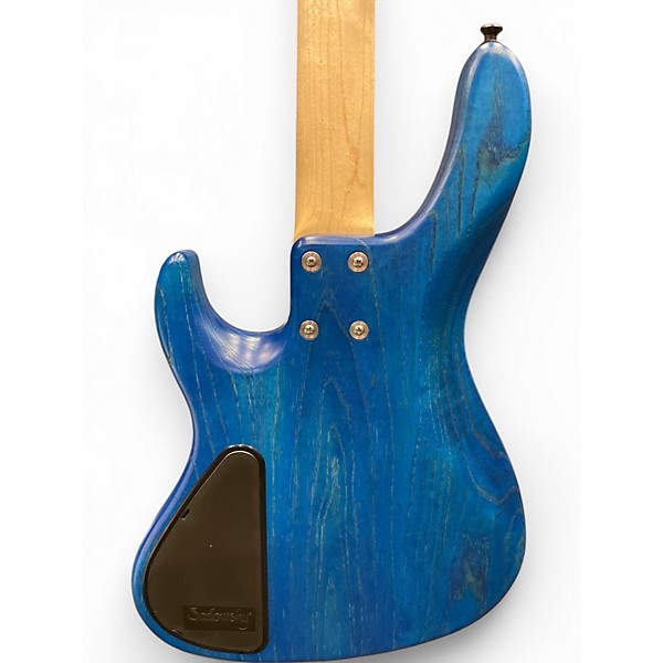 Used Sadowsky Guitars Metroline Modern 4-24 Blue Transparent Satin Electric Bass Guitar