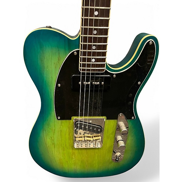 Used Schecter DIAMOND SERIES PT Loch Ness Green Solid Body Electric Guitar