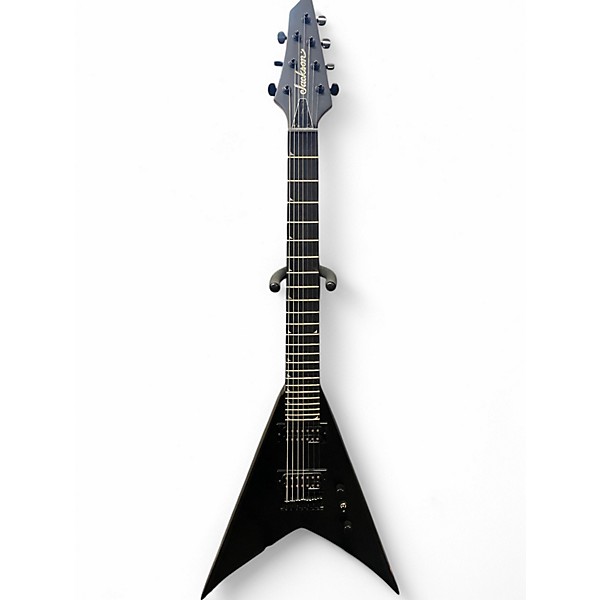Used Jackson King V js22 7 Matte Black Solid Body Electric Guitar