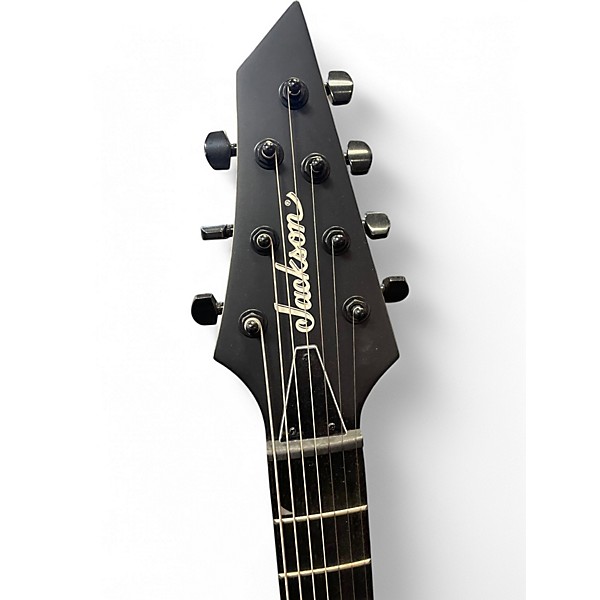 Used Jackson King V js22 7 Matte Black Solid Body Electric Guitar