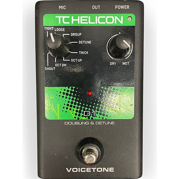Used TC Helicon VOICETONE D1 DOUBLING & DETUNE Effect Pedal