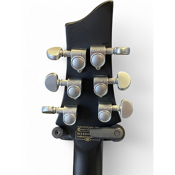 Used Schecter Guitar Research Damien Platinum BLACK Solid Body Electric Guitar