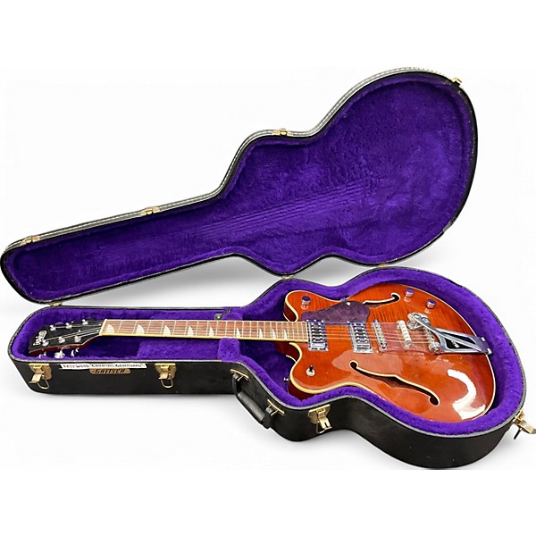 Used Eastwood classic 6 Vintage Natural Hollow Body Electric Guitar,New Products : American Fashion Style Bags On Sale