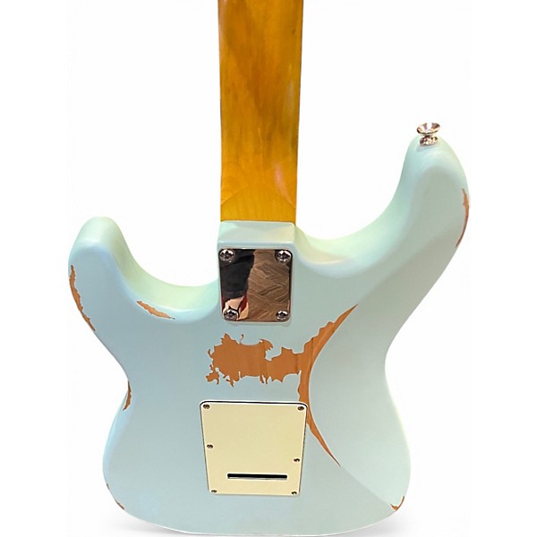 Used Vintage V6 ICON BABY BLUE Solid Body Electric Guitar