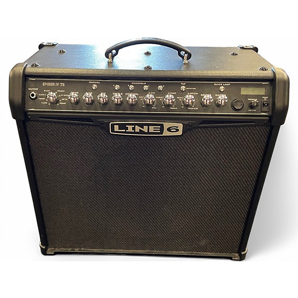 Used Line 6 Spider IV 75W 1x12 Guitar Combo Amp