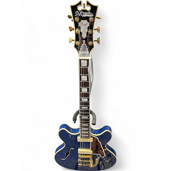 Used D´Angelico EX-DC p90 Blue Hollow Body Electric Guitar,New Products : American Fashion Style Bags On Sale