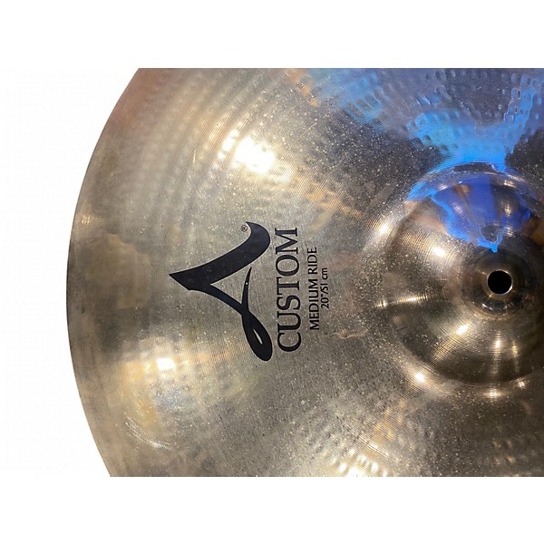 Used Zildjian 20in A Custom Ride Cymbal