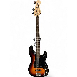 Used Squier Precision Bass 3 Tone Sunburst Electric Bass Guitar