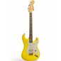 Used Fender Tom Delonge Signature Stratocaster Yellow Solid Body Electric Guitar thumbnail