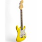 Used Fender Tom Delonge Signature Stratocaster Yellow Solid Body Electric Guitar