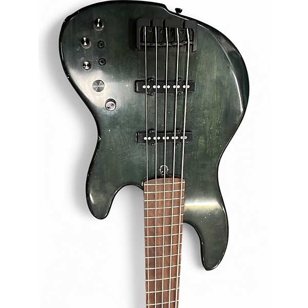 Used Rkm Custom  Dark Green Electric Bass Guitar