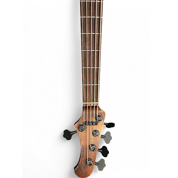 Used Rkm Custom  Dark Green Electric Bass Guitar