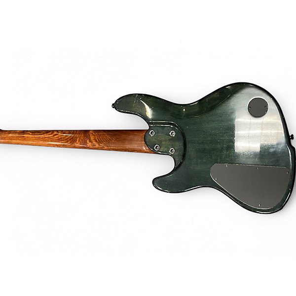 Used Rkm Custom  Dark Green Electric Bass Guitar