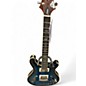 Used PRS Piezo peacock blue burst Hollow Body Electric Guitar