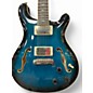 Used PRS Piezo peacock blue burst Hollow Body Electric Guitar
