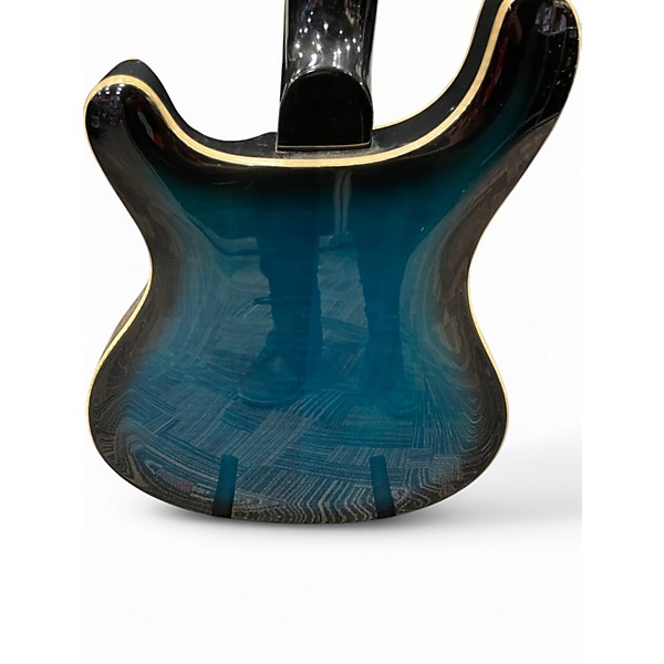Used PRS Piezo peacock blue burst Hollow Body Electric Guitar