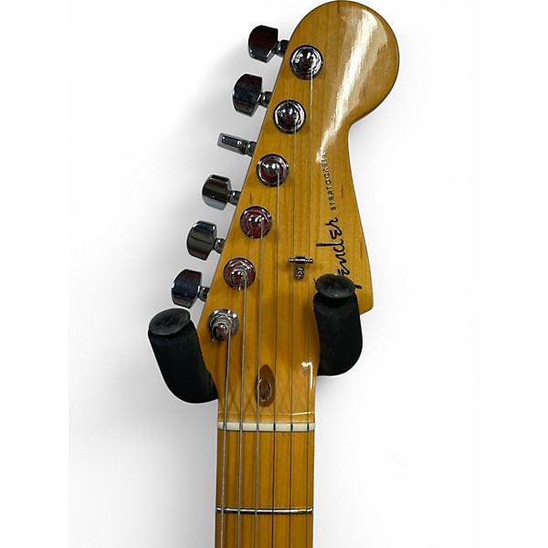Used Fender Deluxe Stratocaster Honey Blonde Solid Body Electric Guitar