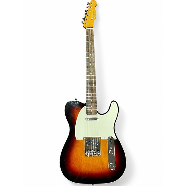 Used 2020s Squier Classic Vibe Telecaster Custom 3 Color Sunburst Solid Body Electric Guitar