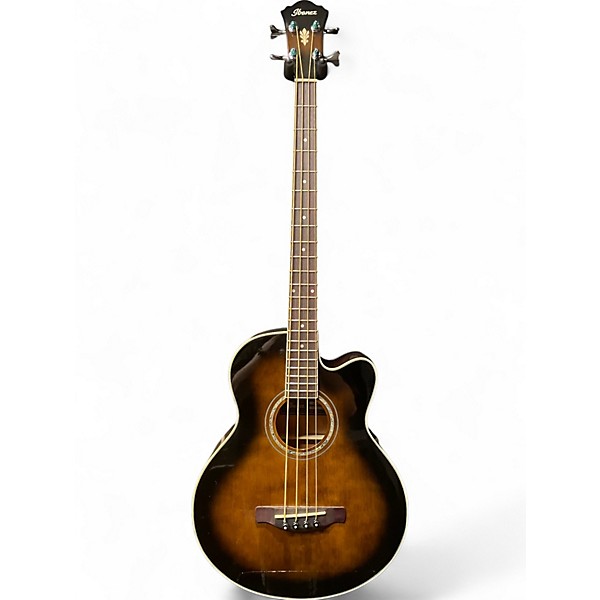 Used Ibanez aEb10 VIOLIN BURST Acoustic Bass Guitar