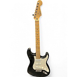 Used Fender  MIM Stratocaster Black Solid Body Electric Guitar