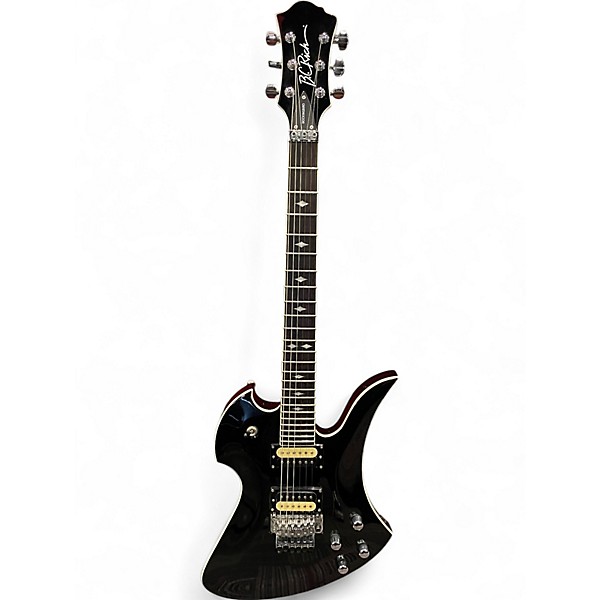 Used 2010s B.C. Rich PXMG Pro X Mockingbird Floyd Rose Black Solid Body Electric Guitar