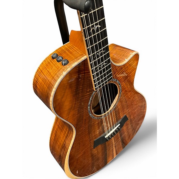 Used 2023 Taylor CUSTOM GA KOA MASTER GRADE Natural 12 String Acoustic Electric Guitar
